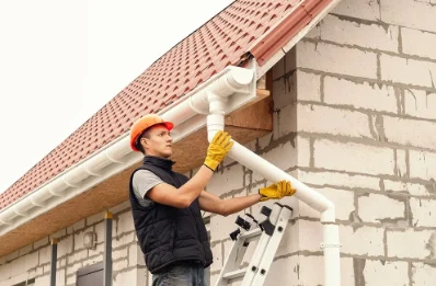 Pose et remplacement de gouttières à Arquian